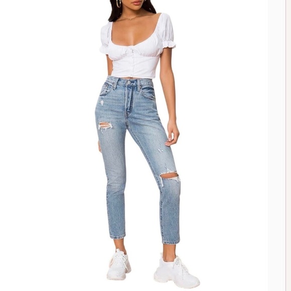 Levi’s 501 W25 (US 0/1) Skinny Premium Distressed Women’s Jeans 29502-0034 - Picture 13 of 13